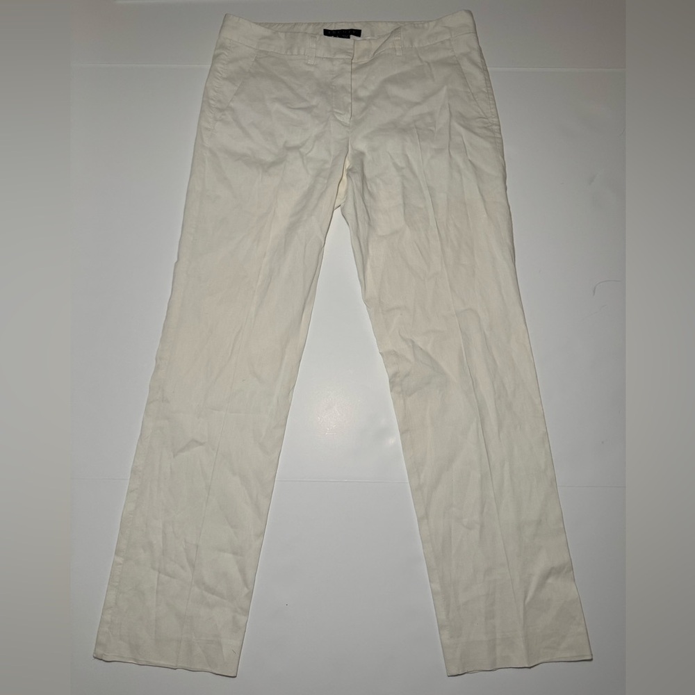 Theory off white pant size 4